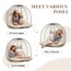 Comfortable Double Egg Chair for Garden or Home – Easy Assembly with Stand - Image 2