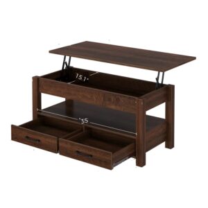 Coffee Table with Storage and Drawers – Modern Design for Living Room